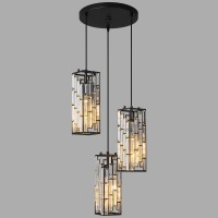 Fdpby Black Pendant Lighting Modern Pendant Light Mini Crystal Chandeliers Adjustable Pendant Light Fixture For Kitchen Island