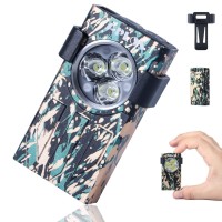 Aplos L01 1100 Lumens Rechargeable Mini Edc Flashlight, Magnetic Base & Clip, Bright Pocket Flashlight For Outdoor, Emergencies, Powered By Built-In Battery, Type-C Charging (Camouflage)