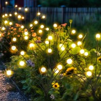 Patiopia Solar Garden Lights, 60 Led Firefly Solar Lights Outdoor, Solar Lights For Outside Sway By Wind,Solar Lights Outdoor Waterproof For Monther'S Gift,Yard Patio Pathway Decoration (6 Pack)