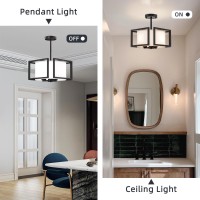 Modern Ceiling Light Fixture Easric Semi Flush Mount Ceiling Light Industrial Light Fixtures Ceiling Mount With Fabric Shade B