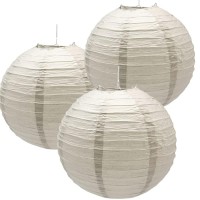 Hocansen 3Pcs Paper Lanterns Decorative Round Chinese Paper Lanterns For Birthday Halloween Wedding Baby Bridal Shower Home Deco