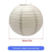 Hocansen 3Pcs Paper Lanterns Decorative Round Chinese Paper Lanterns For Birthday Halloween Wedding Baby Bridal Shower Home Deco