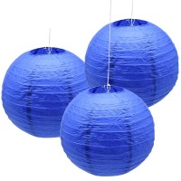 Hocansen 3Pcs Paper Lanterns Decorative Round Chinese Paper Lanterns For Birthday Halloween Wedding Baby Bridal Shower Home Deco