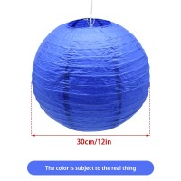 Hocansen 3Pcs Paper Lanterns Decorative Round Chinese Paper Lanterns For Birthday Halloween Wedding Baby Bridal Shower Home Deco