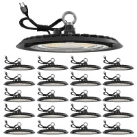 Sunco 20 Pack Ufo Led High Bay Light Plug Play Lighting For Warehouse 5000K Daylight 150W Power Cord Included 19500 Lm 1