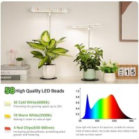 Foxgarden Grow Light Full Spectrum Desktop Grow Lamp With Base Bright Led Plant Light With Auto Onoff Timer 4812H 4 Dimmab