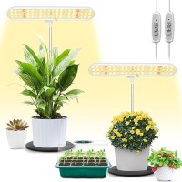 Foxgarden Grow Light Full Spectrum Desktop Grow Lamp With Base Bright Led Plant Light With Auto Onoff Timer 4812H 4 Dimmab