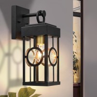 Alvime Outdoor Wall Lights Fixture, Exterior Wall Lanterns, Waterproof&All-Weather Wall Sconce, Porch Outside Lights For Entryway, House Front Door Patio Garage, E26 Base&Toughened Glass Glass.