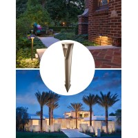 Coloer Brass Landscape Lights 98 Inches Inground Stake Spikes Replacement 12 Nps Thread Without Side Wire Way Universal Gr