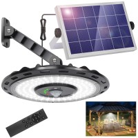 Ropelux Solar Lights Indoor Outdoor 3000Lm Dimmable 5 Modes 2 For All Day Lighting Motion Sensor Solar Shed Light With Remote