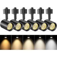 Vanoopee 5Color Led Track Lighting Heads H Type Track Light Heads Dimmable Bright Rail Ceiling Spotlight Fixtures Accent Art Ta