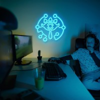 Sheikah Eye Neon Sign From Loz Dimmable Loz Neon Sign For Room Wall Decor Gamer Gifts Gaming Neon Sign Led Neon Light For Loz Fa