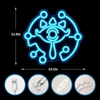 Sheikah Eye Neon Sign From Loz Dimmable Loz Neon Sign For Room Wall Decor Gamer Gifts Gaming Neon Sign Led Neon Light For Loz Fa