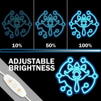 Sheikah Eye Neon Sign From Loz Dimmable Loz Neon Sign For Room Wall Decor Gamer Gifts Gaming Neon Sign Led Neon Light For Loz Fa