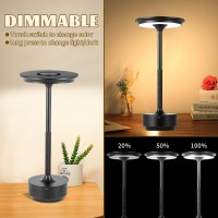 Hapygi Rechargeable Cordless Led Table Lamps Touch Sensor Light 3Levels Portable Dimming Wireless Battery Operated Lamp Nights