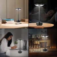 Hapygi Rechargeable Cordless Led Table Lamps Touch Sensor Light 3Levels Portable Dimming Wireless Battery Operated Lamp Nights