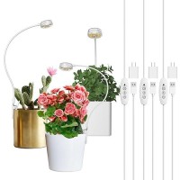 Sansi Grow Lights For Indoor Plants Pot Clip Led Plant Light For Growing Full Spectrum Plant Growing Lamp 4Level Dimmable Aut