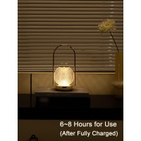 Heqet Cordless Lamp Crystal Battery Operated Lamp,Night Light For Livingroom, Bedroom,Kidsroom,Outdoor,Restaurant,Nightstand, Wireless Rechargeable Dimmable