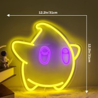 Luma Star Neon Sign From Game Neon Sign Dimmable Led Neon Light For Kids Game Room Man Cave Super Star Gaming Wall Decor Birthda