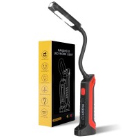 Adiding Work Light 2600Mah Rechargeable Gooseneck Led Work Light 1000Lm 3 Modes Portable Flashlight 180 Rotate 360 Bend Mechani