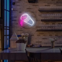 Moodion Double Cups Neon Sign For Wall Decor Dimmable Pink Neon Led Lights Signs For Bar Man Cave Neon Light Up Signs For Bedr