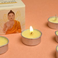 Satvik 30 Pcs Set Of Tibetan Butter Lamp Candle Tea Light Holder Pure Cow Ghee Diya For Buddhist Ceremonies Yoga Meditation Cand