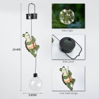 Suyorpe Solar Lantern Outdoor Waterproof,Hanging Solar Lights,Turtle Outside Decoration,Outdoor Decor For Tree Garden Yard Patio,Cute Turtle Gift,3.85 X 3.85 X 24.41 Inches