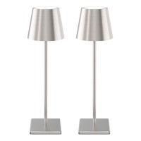 Howskys 2 Pack Led Rechargeable Dimmable Table Lamp 3000K6000K Ip54 Wireless Touch Table Lamp For Indoor And Outdoor 5500 Mah