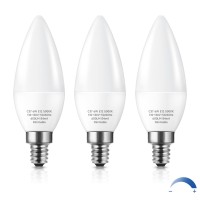 Eterbiz Dimmable E12 Candelabra Led Light Bulbs 6W (60 Watt Equivalent), 5000K Daylight White Small Base Candle Bulbs, 600Lm Ceiling Fan Bulb For Chandelier Wall Sconces, 3 Pack