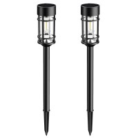 Solar Pathway Lights 2 Pack, Bright Solar Lights Outdoor Waterproof Ip65