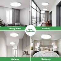 6Pk 9 Inch Led Flush Mount Ceiling Light 18W 1860Lm 3000K4000K6000K Cct Selectable Round Flat Panel Light Low Profile Ceil