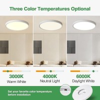 4Pk 9 Inch Led Flush Mount Ceiling Light 18W 1860Lm 3000K4000K6000K Cct Selectable Round Flat Panel Light Low Profile Ceil