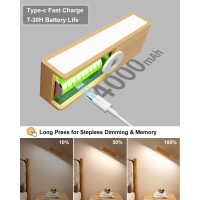 Yilaie Battery Operated Wall Sconce,Wireless Rechargeable Wall Sconce,Wall Mounted Reading Light,Dimmable Magnetic Wall Mounted Lamp,Led Wall Lights Rotatable For Bedroom,Living Room(1 Pack)