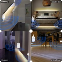 Dual Motion Sensor Light Indoor Plugin Motion Activated Stair Light Strip Indoor With Double Motion Sensor Dimmer Delay Time