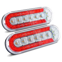 Agrieyes 6 Inch Oval Led Trailer Lights Submersible Boat Trailer Light With Brake Turning Signal Reverse Light Backup Light