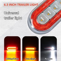 Agrieyes 6 Inch Oval Led Trailer Lights Submersible Boat Trailer Light With Brake Turning Signal Reverse Light Backup Light