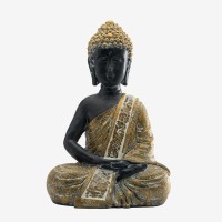 Eptuega Buddha Statue For Home And Outdoor Decor Solar Powered Led Garden Light Zen Meditation Spiritual Room Decor Buddha Garden Statue With Stone Facing Used For Home Garden Lawn Garden Decoration