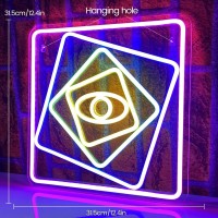 Piloyinde Eye Neon Light Sign Neon Lights For Wall Decor Neon Signs For Bedroom Neon Wall Signs Suitable For Bedroom Party Store