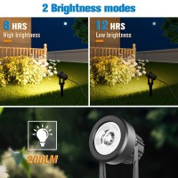 Aponuo Solar Spot Lights Outdoor 4In1 Solar Landscape Lights Dusk To Dawn Solar Uplights Ip65 Waterproof 98Ft Cable Outdoor S