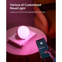 Valentines Day giftLed Table rgb Lamp Baby Small Smart Night Light Kid Bedside Bedroom Desk Nightstand Reading Office Bed Toddler Nursery Breastfeeding Children Touch Controlroomdormchristmas decorationbirthday gifts for womendiy christmas gift ideas on a