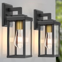 Alvime Outdoor Wall Lights Fixture, Exterior Wall Lanterns, Waterproof&All-Weather Wall Sconce, Porch Outside Lights For Entryway, House Front Door Patio Garage, E26 Base&Toughened Glass Glass.