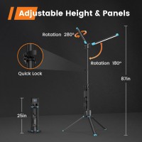 10000 Lumen Work Light With Stand Gogonova 87 Rechargeable Dual Power Source Led Work Light With Stand Dualhead Led Tripod