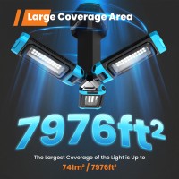 5000 Lumen Work Light With Stand Gogonova 67 Rechargeable Cordless Work Light With Triple Led Lamps 120025005000 Lumen 45