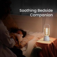 Artinx Retro Cordless Lantern Table Lamp 40 Hours Long Lasting Dimming Night Light Small Rechargeable Battery Operated Light