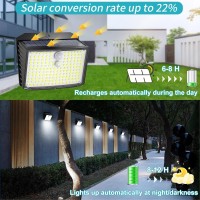 Solar Outdoor Lights Motion Sensor 12 Packs 158 Led Ultrabright Security Lights With 3 Modes Ip65 Waterproof Solar Powered