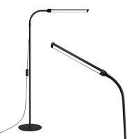 Floor Lamp For Office 18W Super Bright Led Floor Lamp Adjustable 2700K6500K Colors And Dimmer Brightness Gooseneck Standing Lam