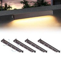 Kwinmyso 4Packs 5W 12 Inch Led Hardscape Paver Lighting 12V Acdc Low Voltage Retaining Wall Lights Led Landscape Lighting 2700