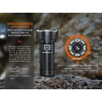 Fenix Lr40R V2.0 Super Bright Flashlight, 15,000 Lumen Usb-C Fast Charging Rechargeable Long Throw Searchlight With Floodlight And Spotlight And Lumentac Organizer