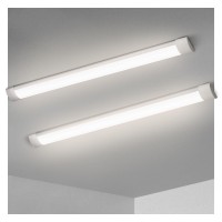 Kilipol 3Ft Led Batten Light Ceiling Surface Mounted Slim Led Tube Lights 30W 4000K Neutral White For Office Shop Garage Ho