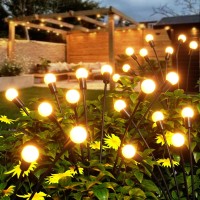 8 Pack Solar Garden Lights Kelme 64 Led Upgraded Firefly Garden Lights Solar Outdoor Bright High Flexible Swaying Outdoor Sola